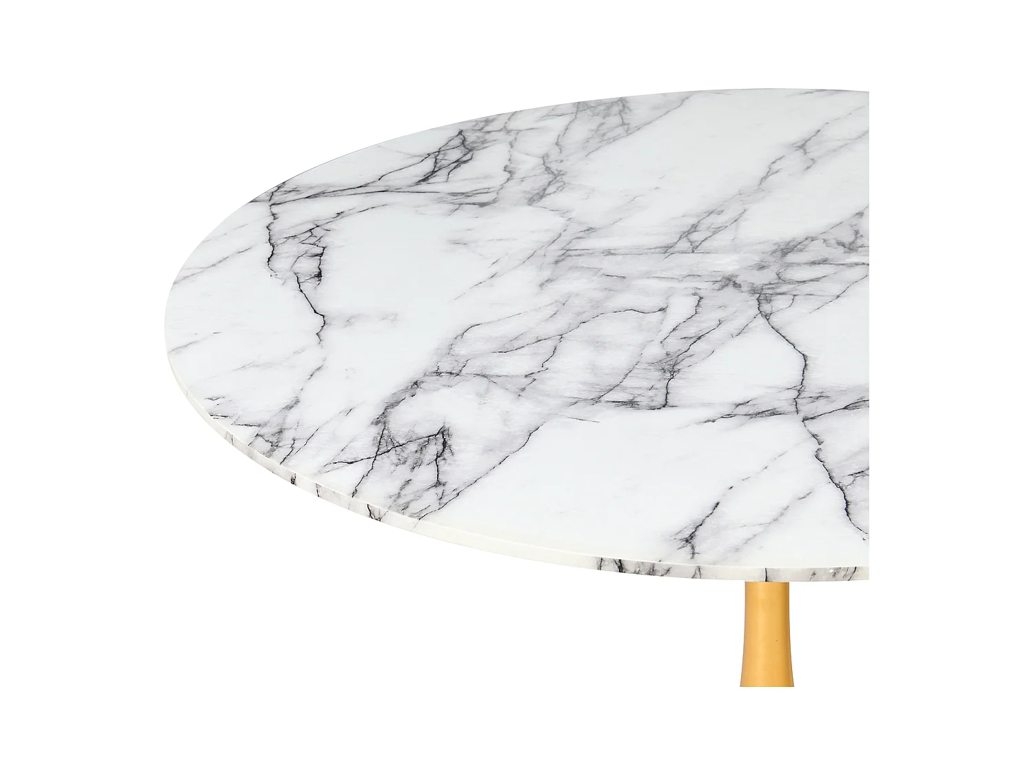 Table de repas BOCA Marbre blanc 120 cm 120 cm