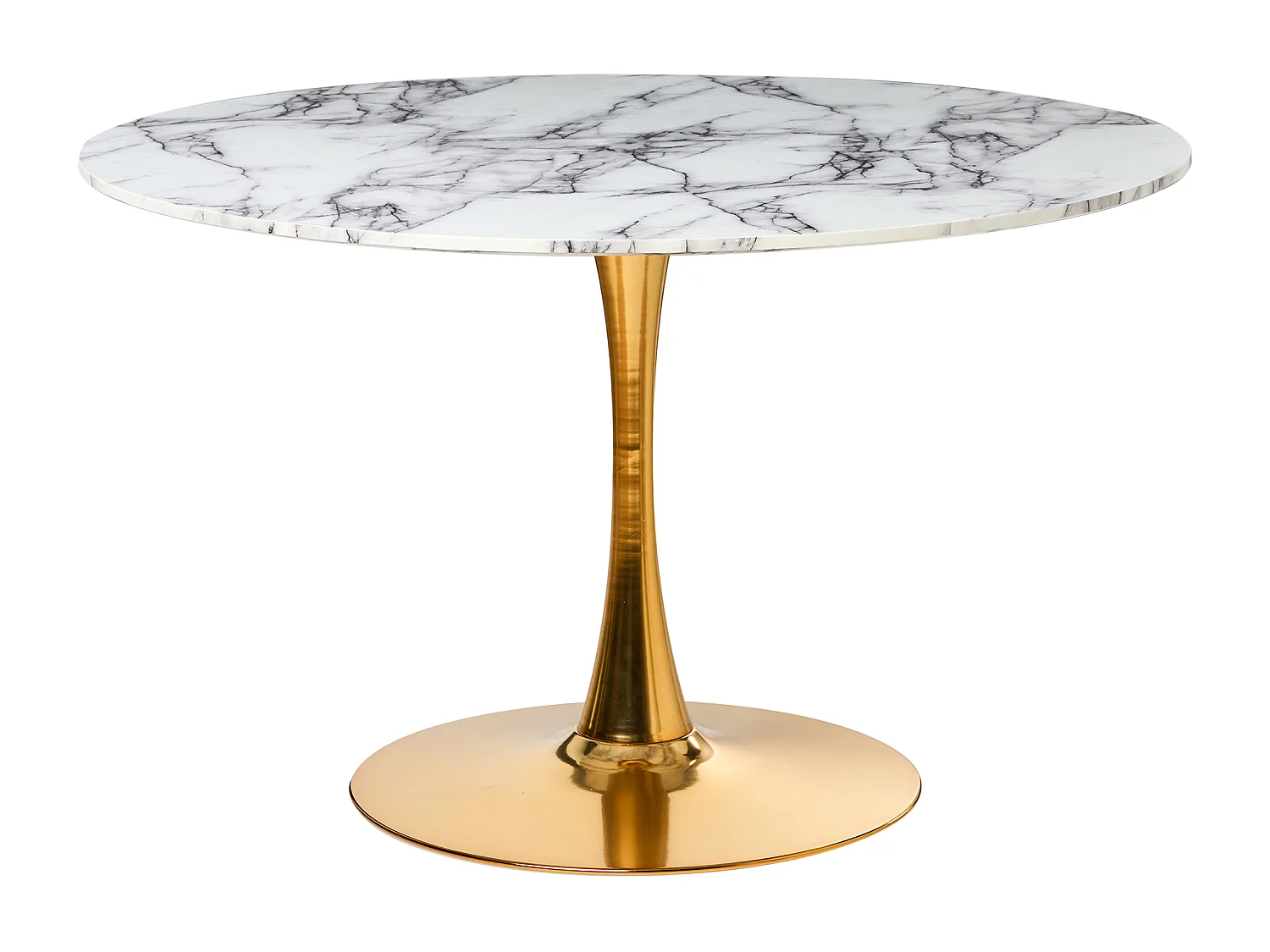 Table de repas BOCA Marbre blanc 120 cm 120 cm