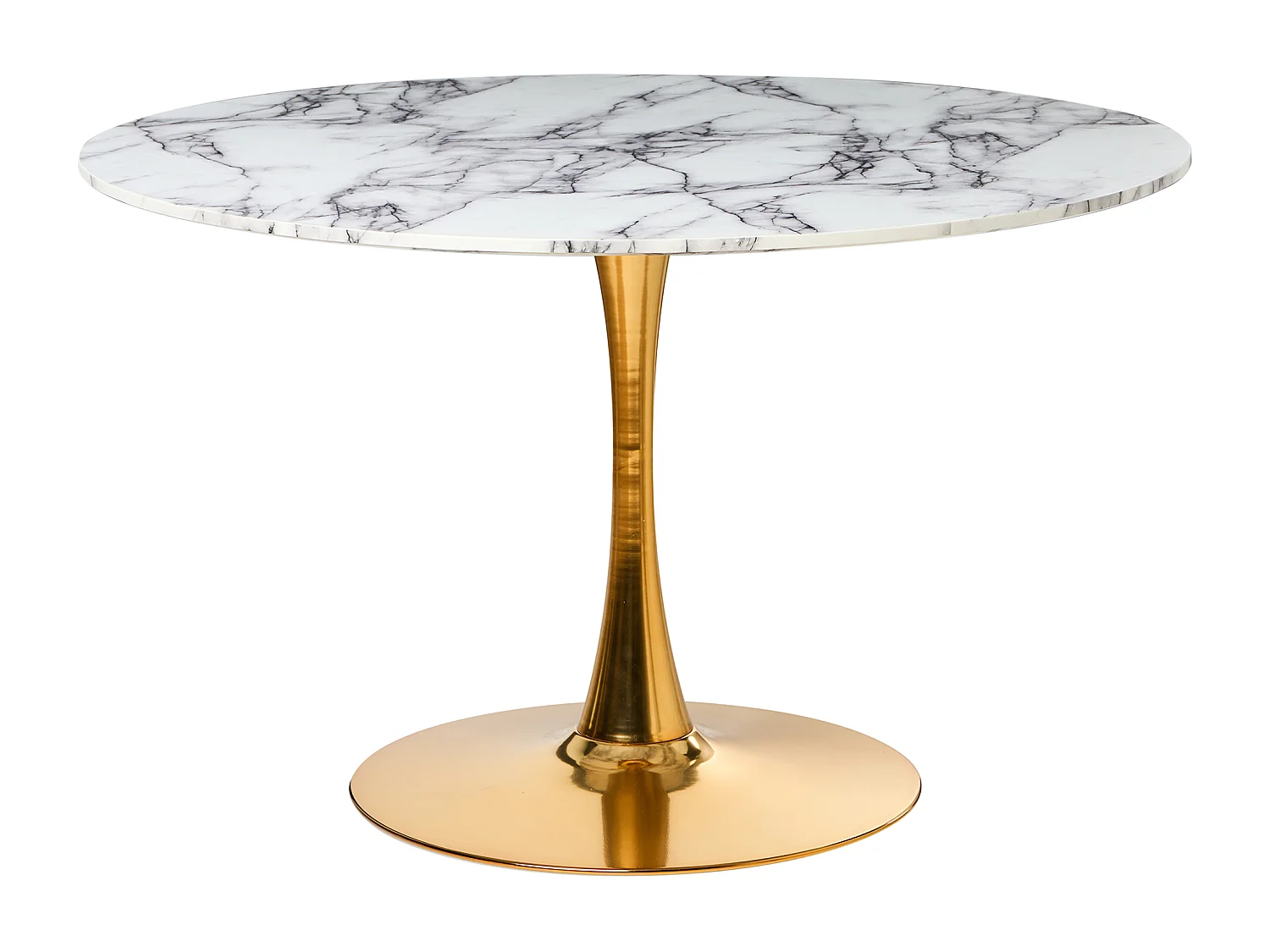 Table de repas BOCA Marbre blanc 120 cm 120 cm