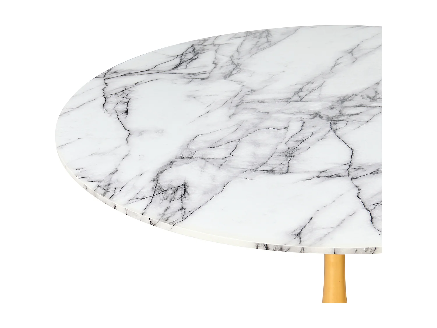 Table de repas BOCA Marbre blanc 120 cm 120 cm