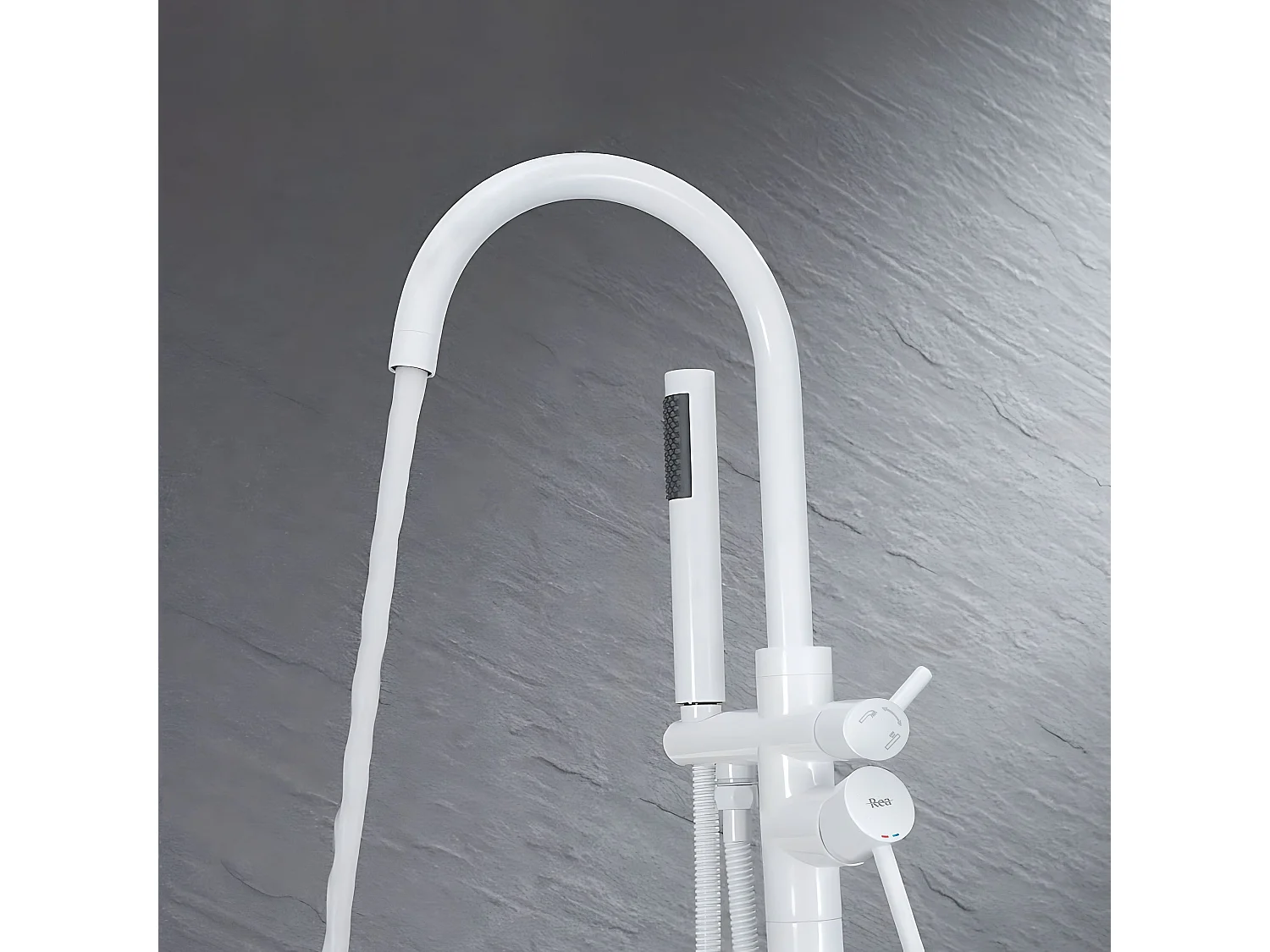 Robinet De Baignoire Sur Pied Rea Lungo White