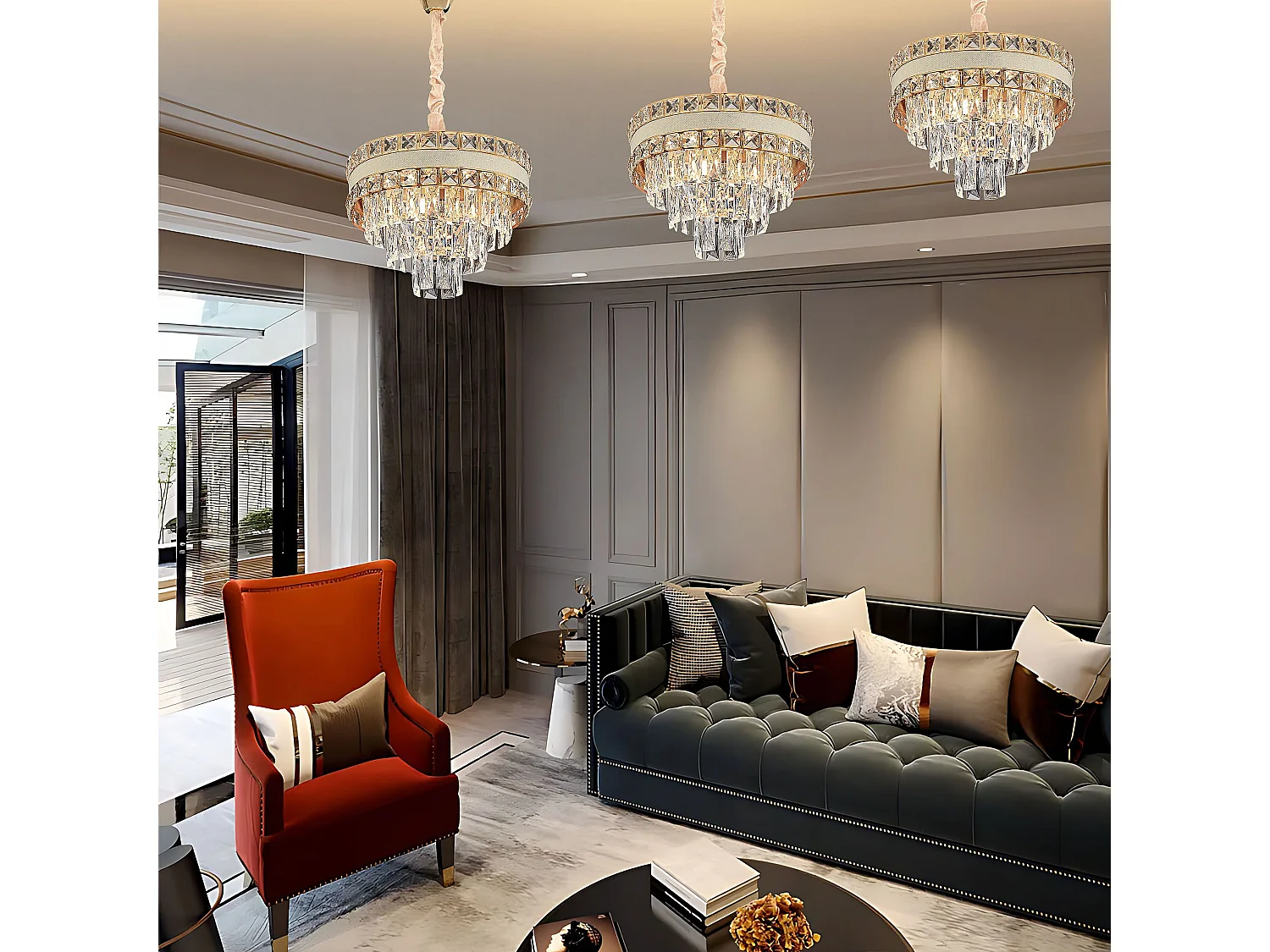 Hanglamp Toolight G047-Cp Gold 40Cm