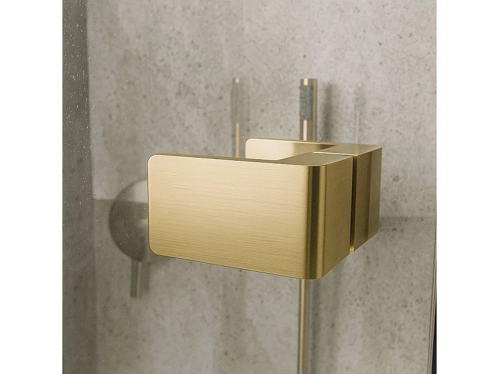 Porte De Douche Rea Atlas Brush Gold 120 Left