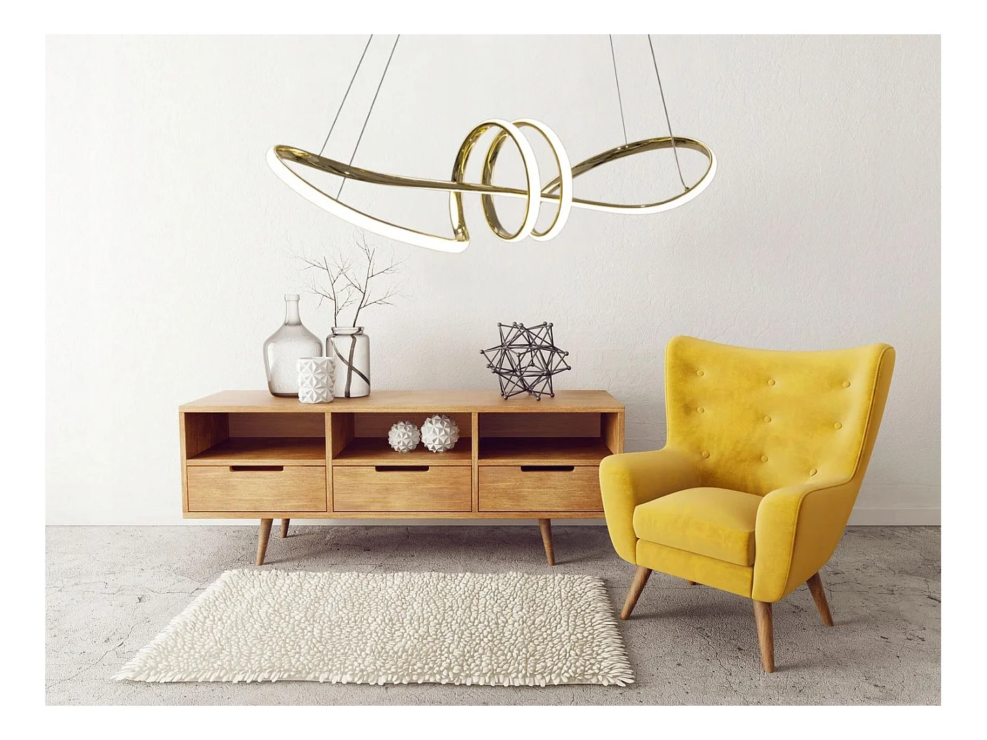 Lampe Toolight Led App824-Cp Long Gold