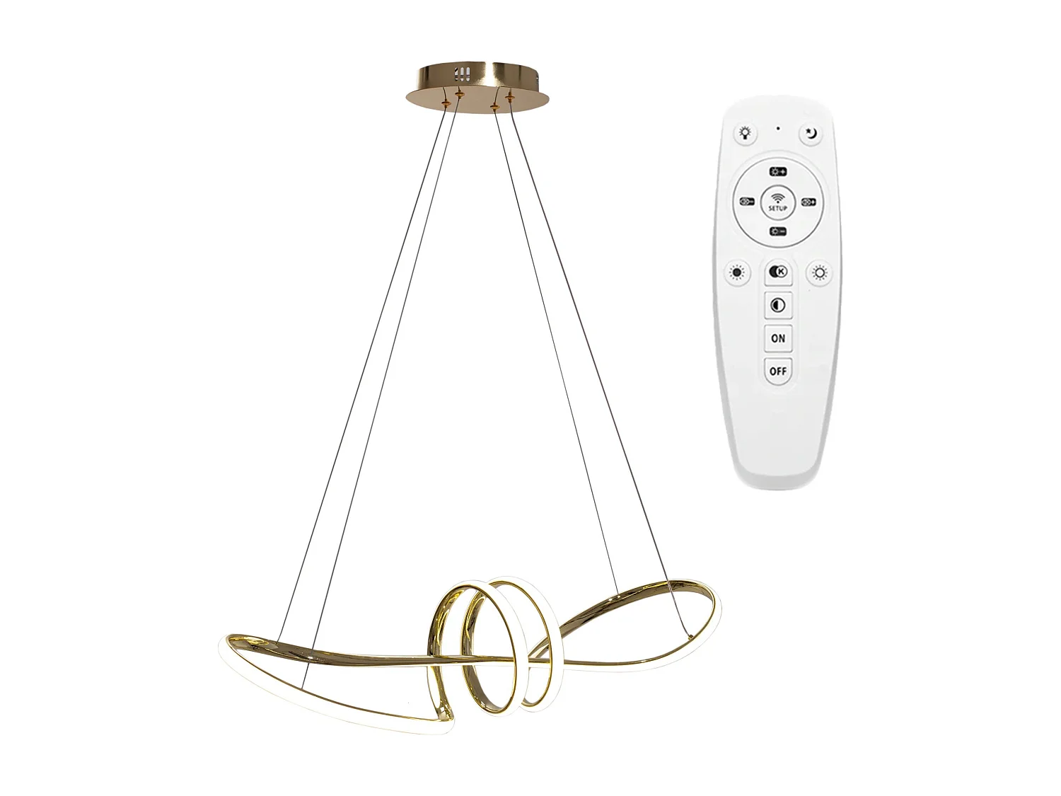 Lampe Toolight Led App824-Cp Long Gold