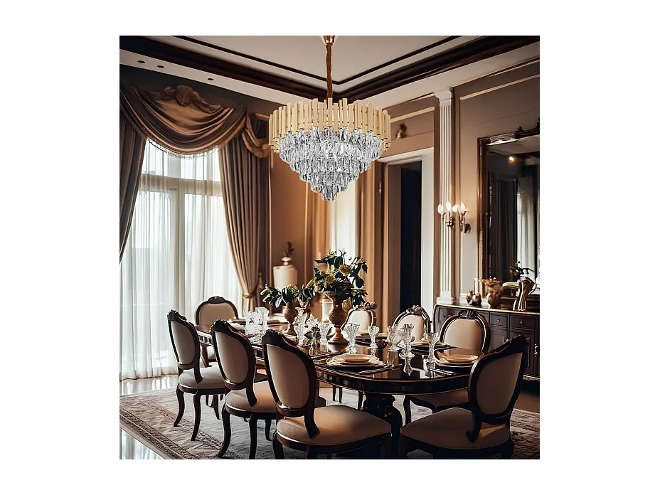 Lampe Suspendue Toolight G053-Cp Gold 80Cm