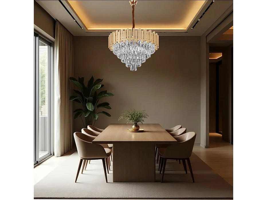 Lampe Suspendue Toolight G053-Cp Gold 80Cm