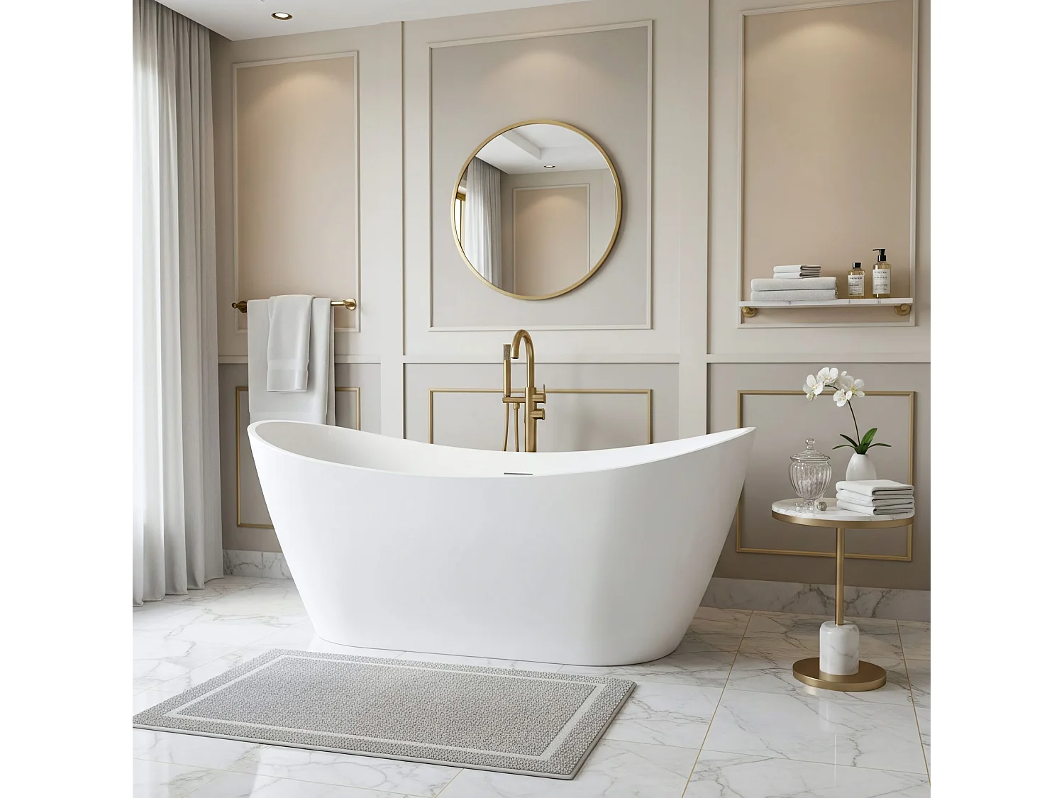 Baignoire Rea Ferrano White 160Cm