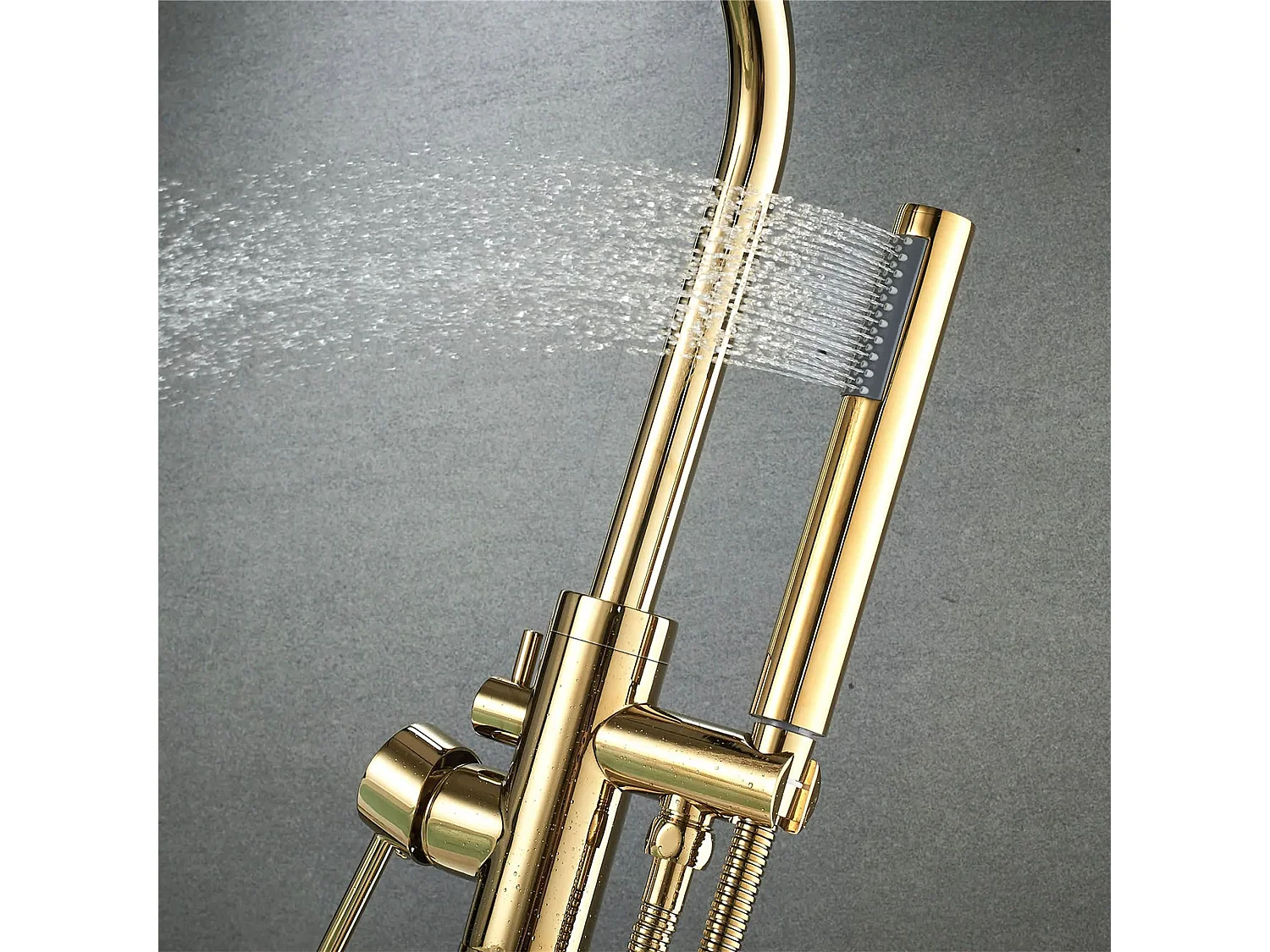 Robinet De Baignoire Sur Pied Rea Lungo Gold