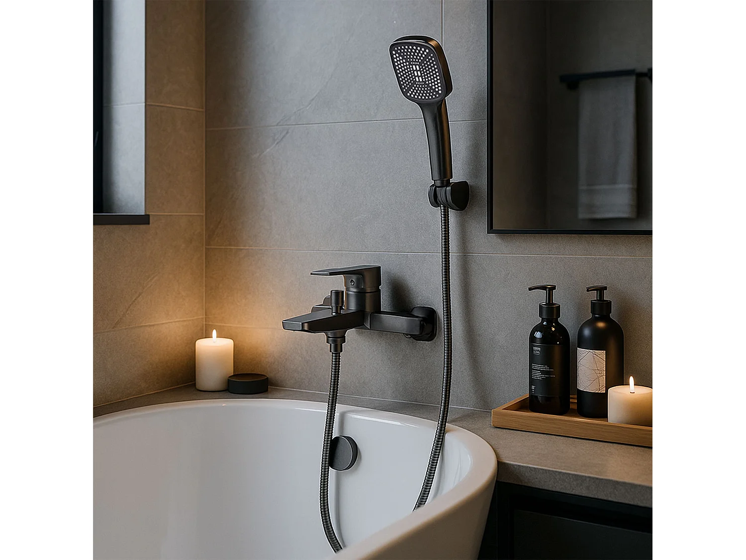 Robinet De Baignoire Rea Argus Titanium