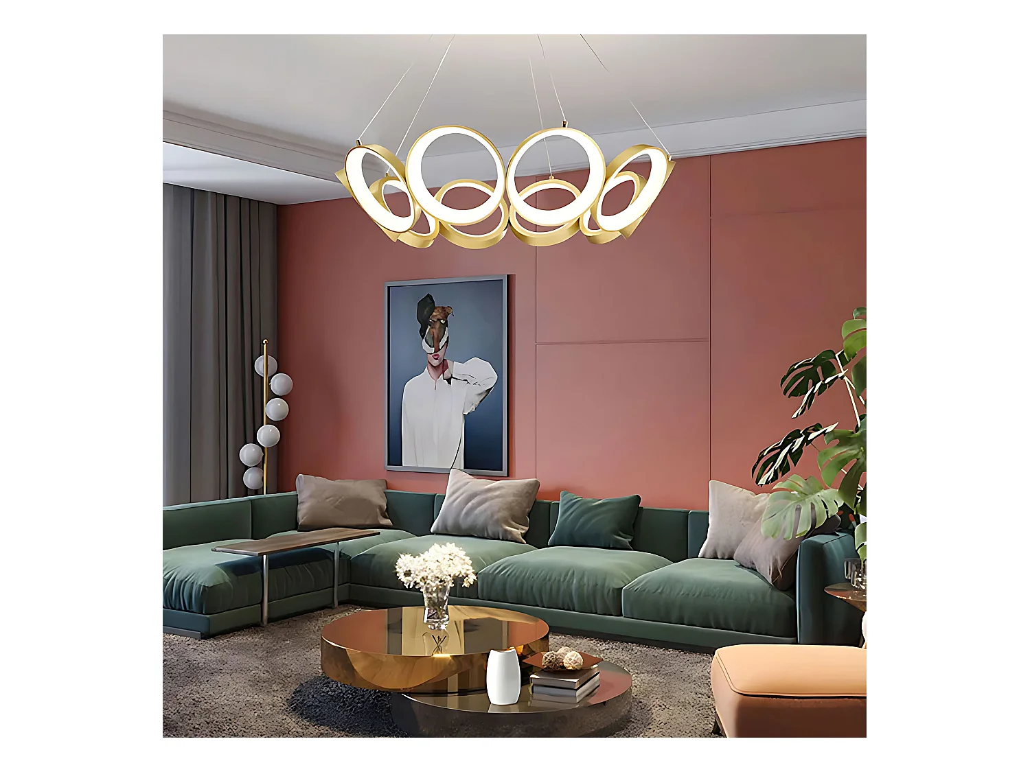 Lampe Suspendue Toolight App1800-Cp Gold