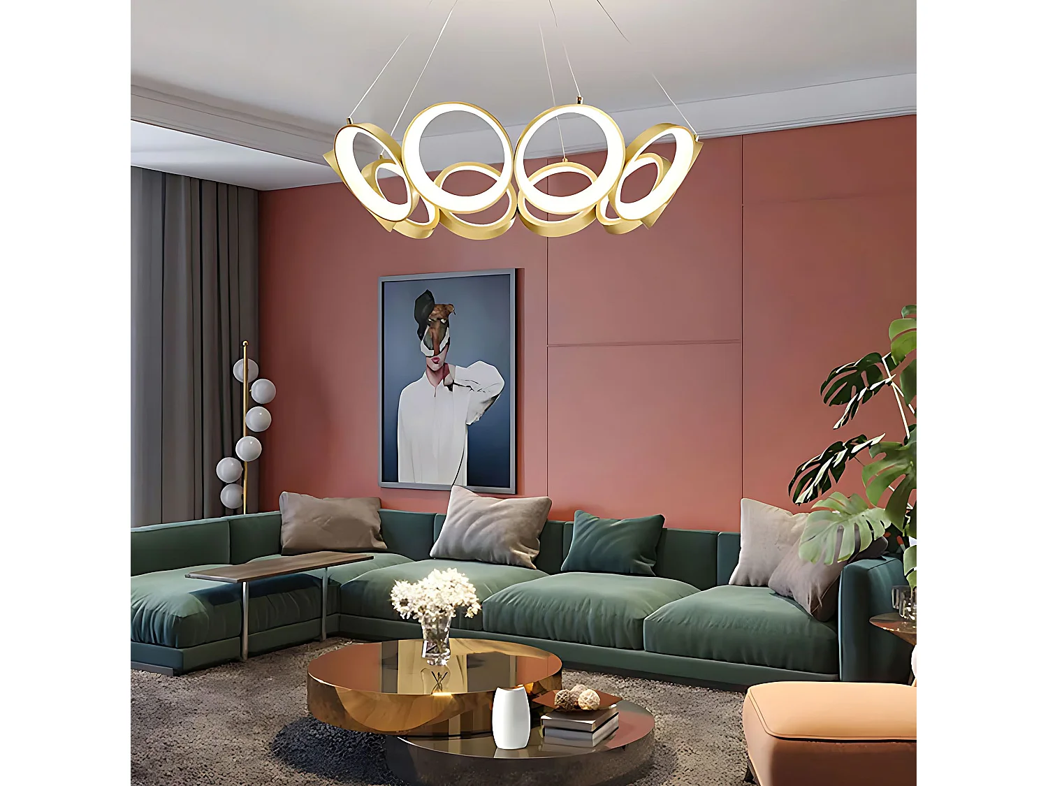 Lampe Suspendue Toolight App1800-Cp Gold