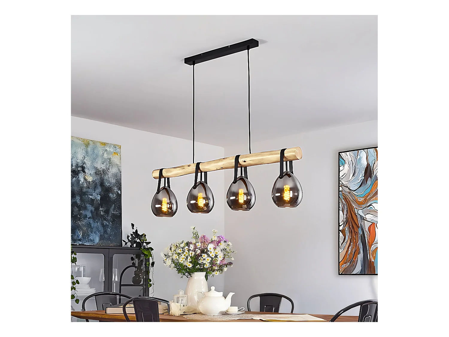 Lampe Suspendue Toolight App1775-4Cp Black