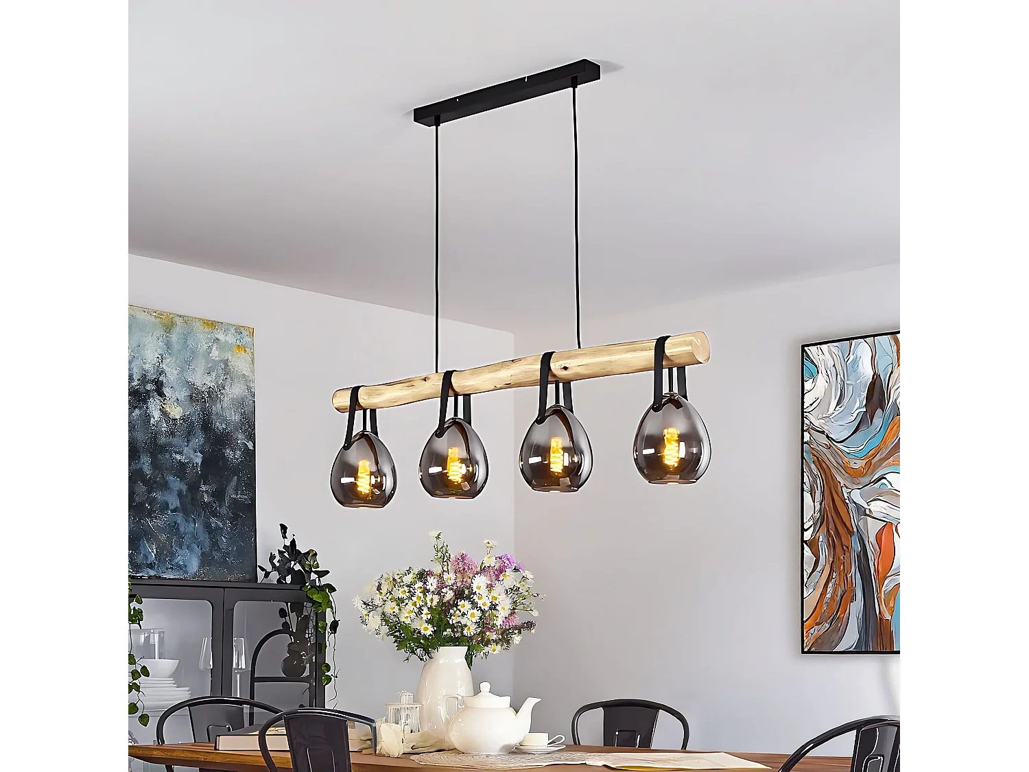 Lampe Suspendue Toolight App1775-4Cp Black