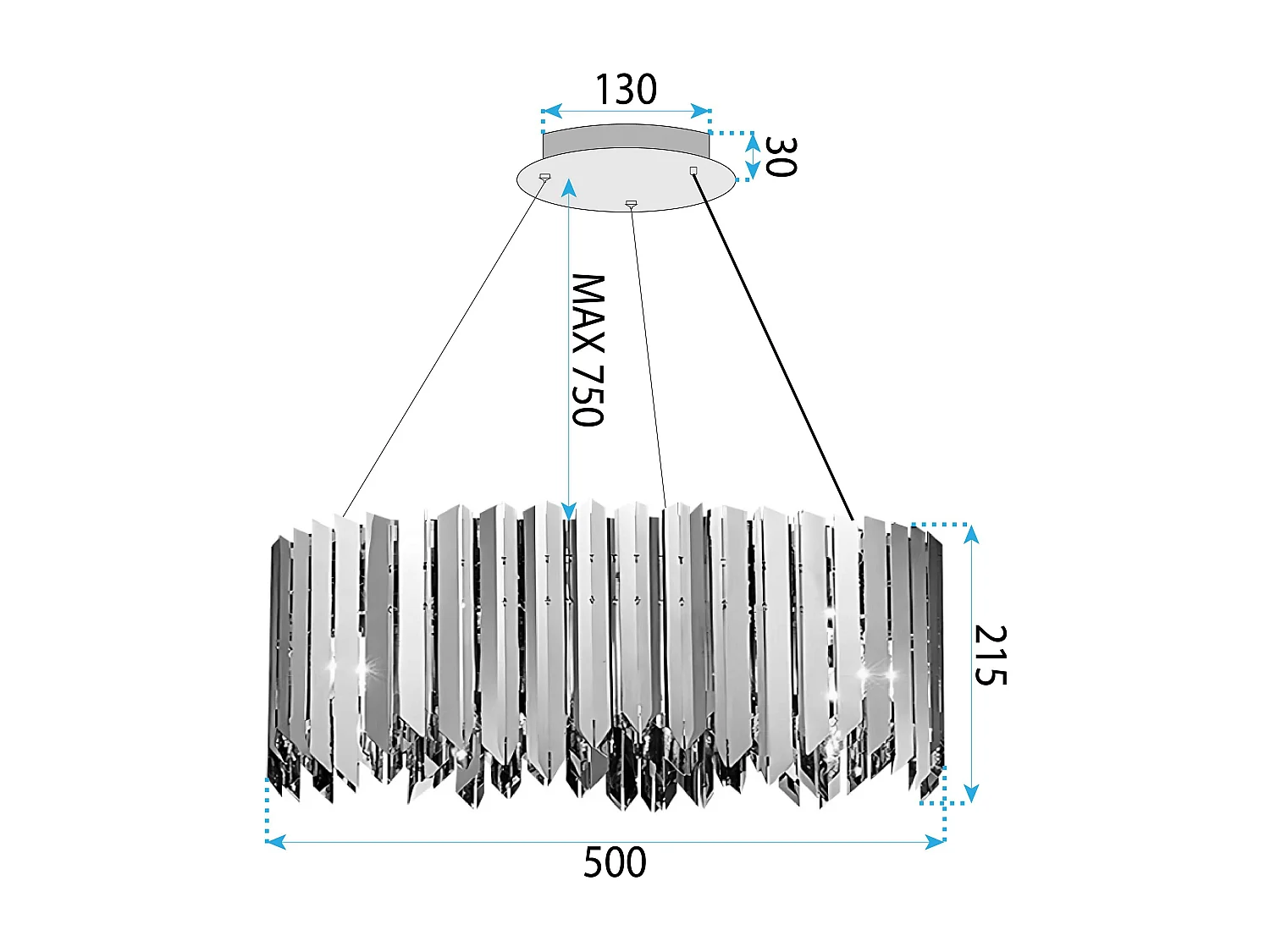 Lampe Toolight App1763-8Cp Chrome