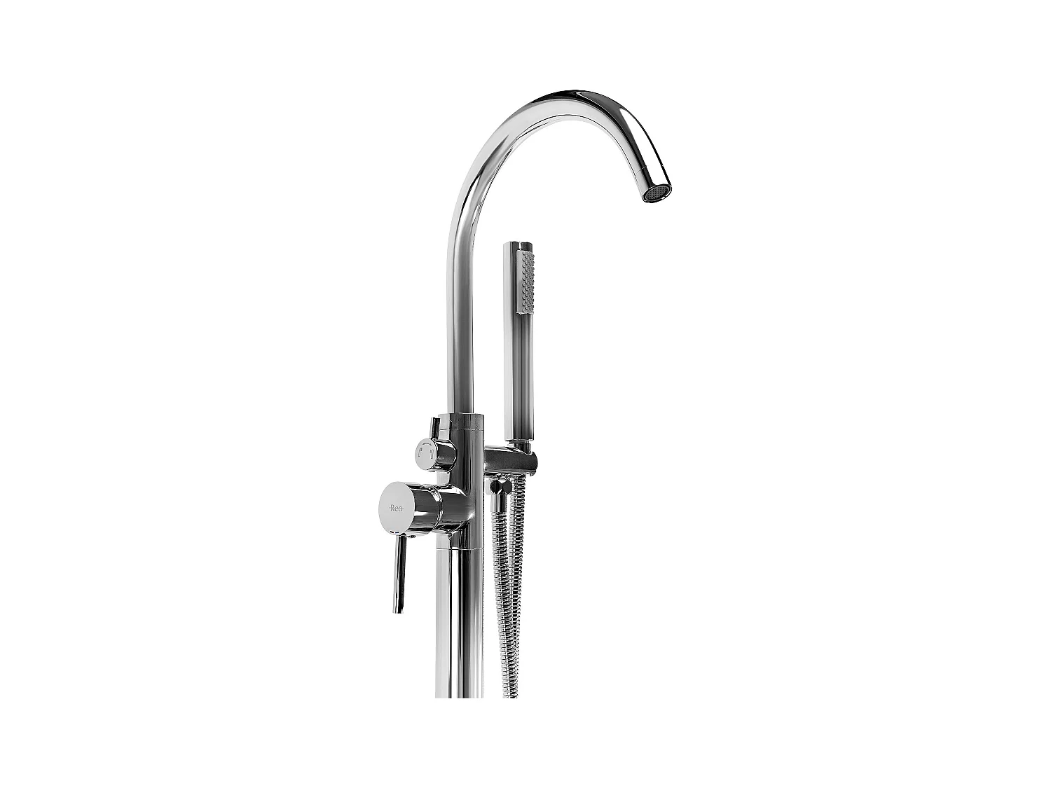 Bodenbadewannenarmatur Rea Lungo Chrome