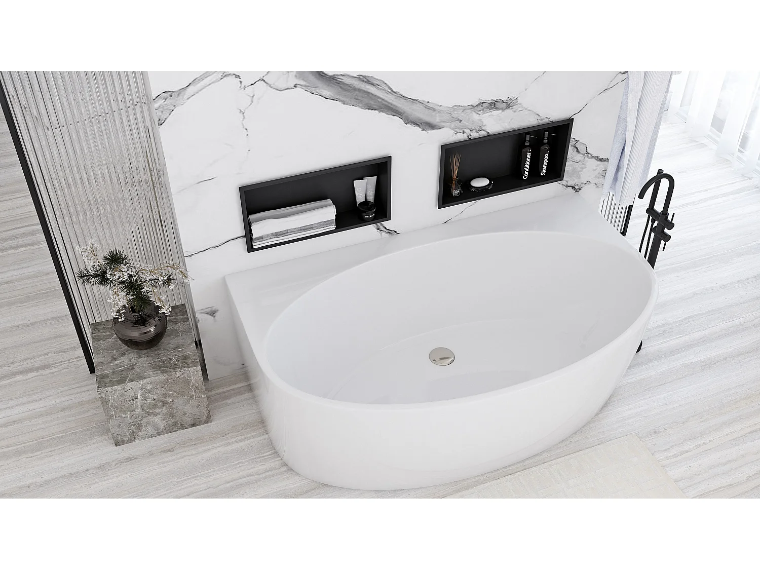 Vasca Bagno Rea Malta White 150Cm