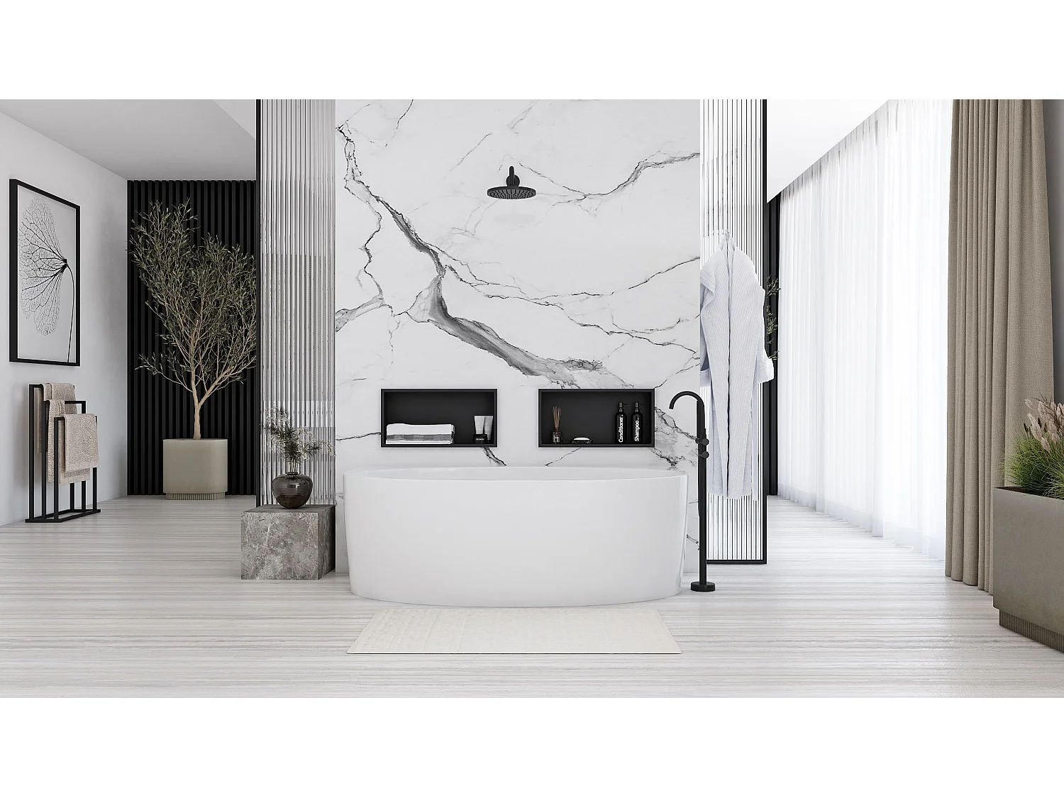 Vasca Bagno Rea Malta White 150Cm
