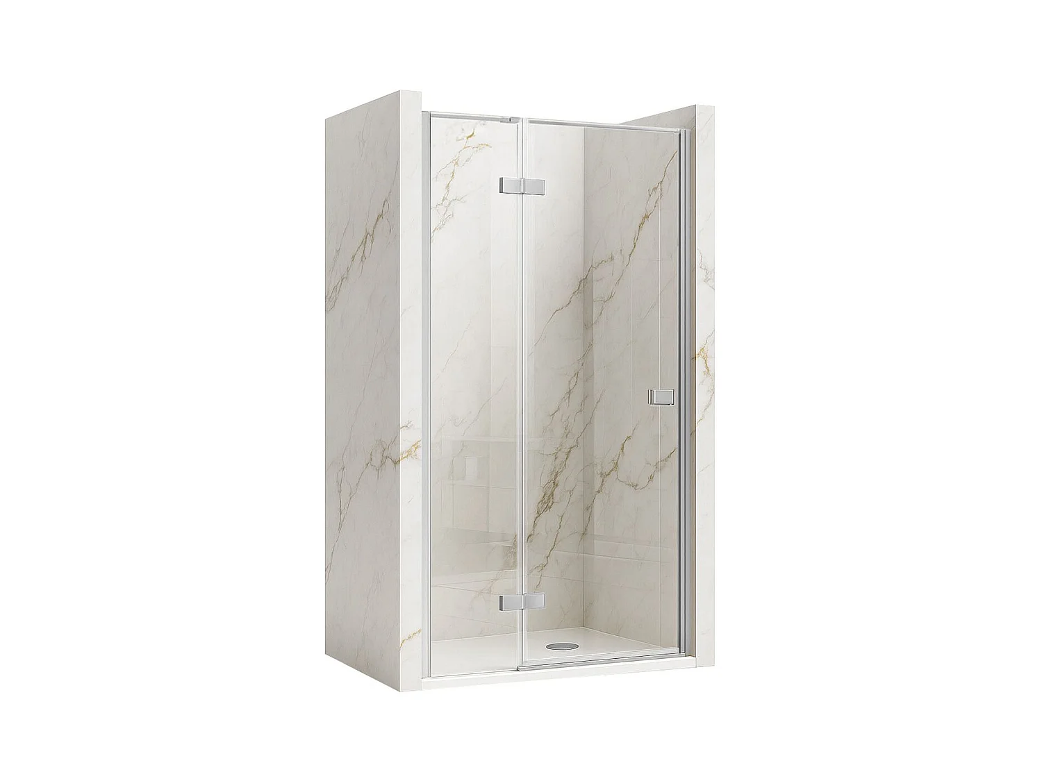 Porte De Douche Rea Atlas Chrome 90 Left