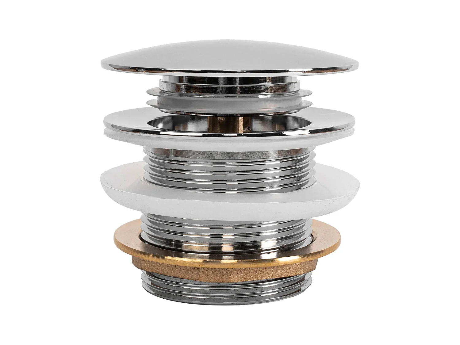 Universele Klik-Klak Badkurkstop Rea Chrome