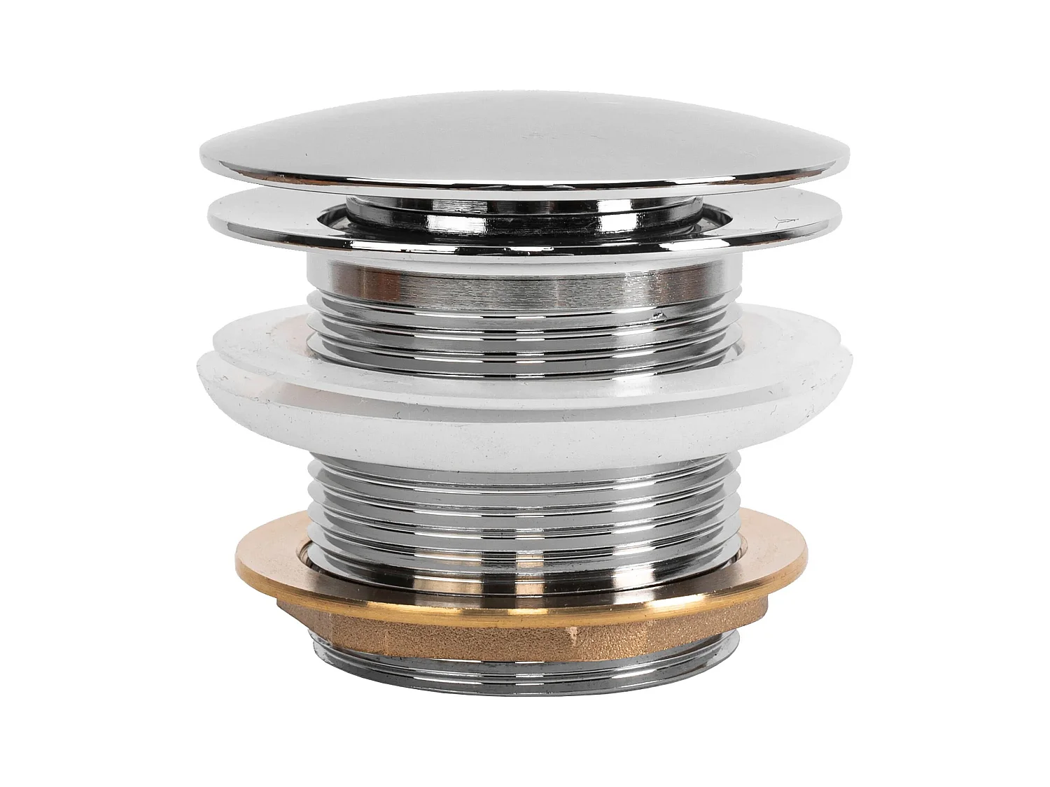 Universele Klik-Klak Badkurkstop Rea Chrome