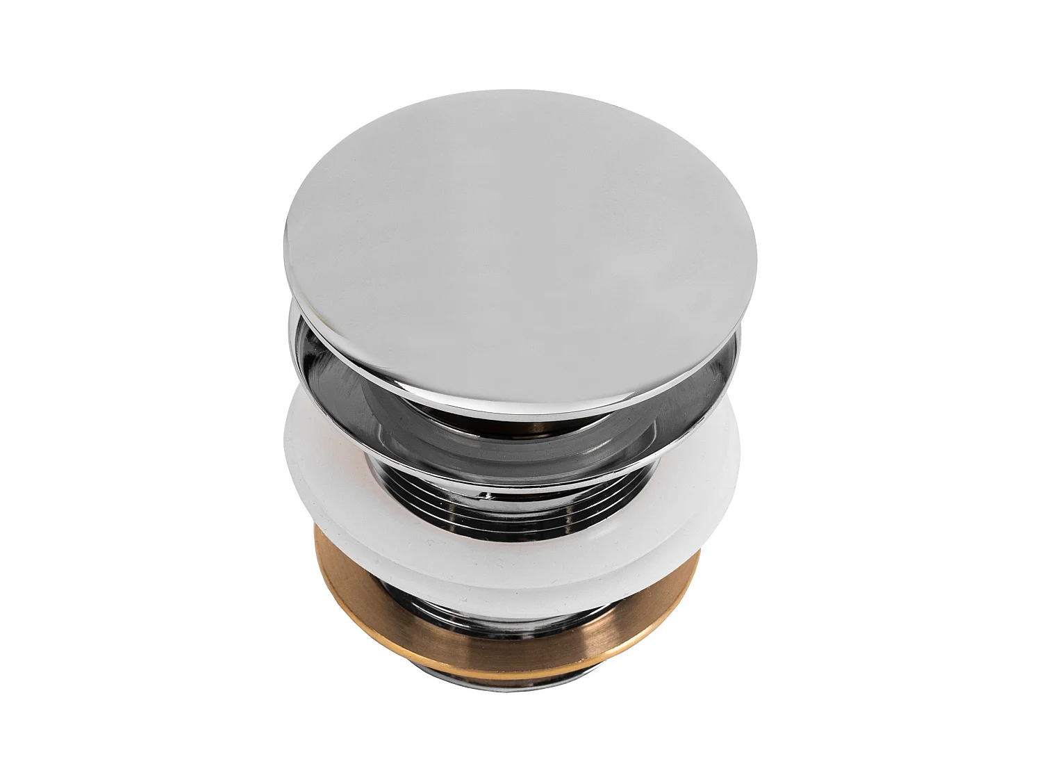 Universele Klik-Klak Badkurkstop Rea Chrome