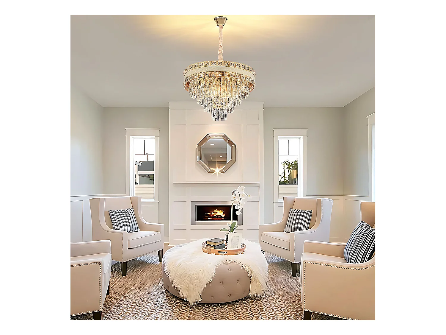 Lampe Suspendue Toolight G048-Cp Gold 50Cm