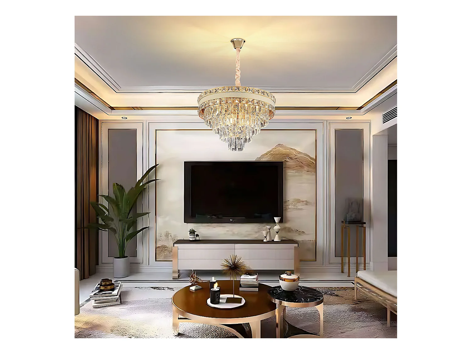 Lampe Suspendue Toolight G048-Cp Gold 50Cm