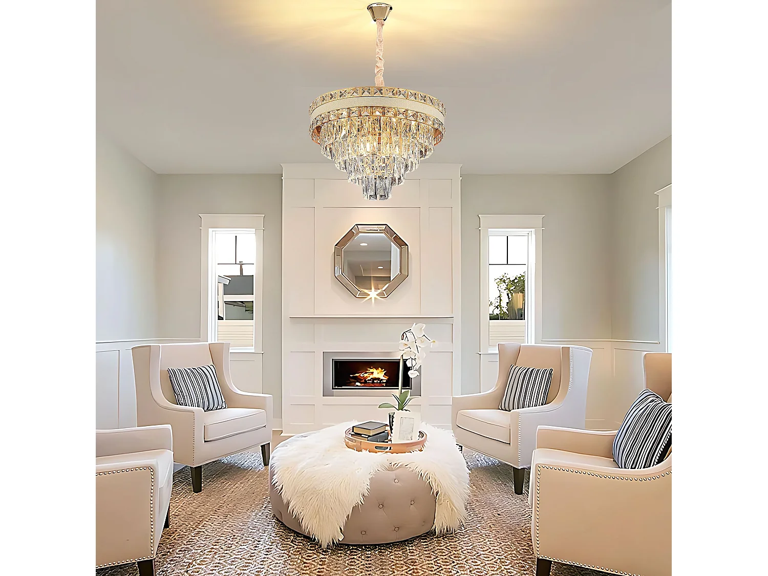 Hanglamp Toolight G048-Cp Gold 50Cm