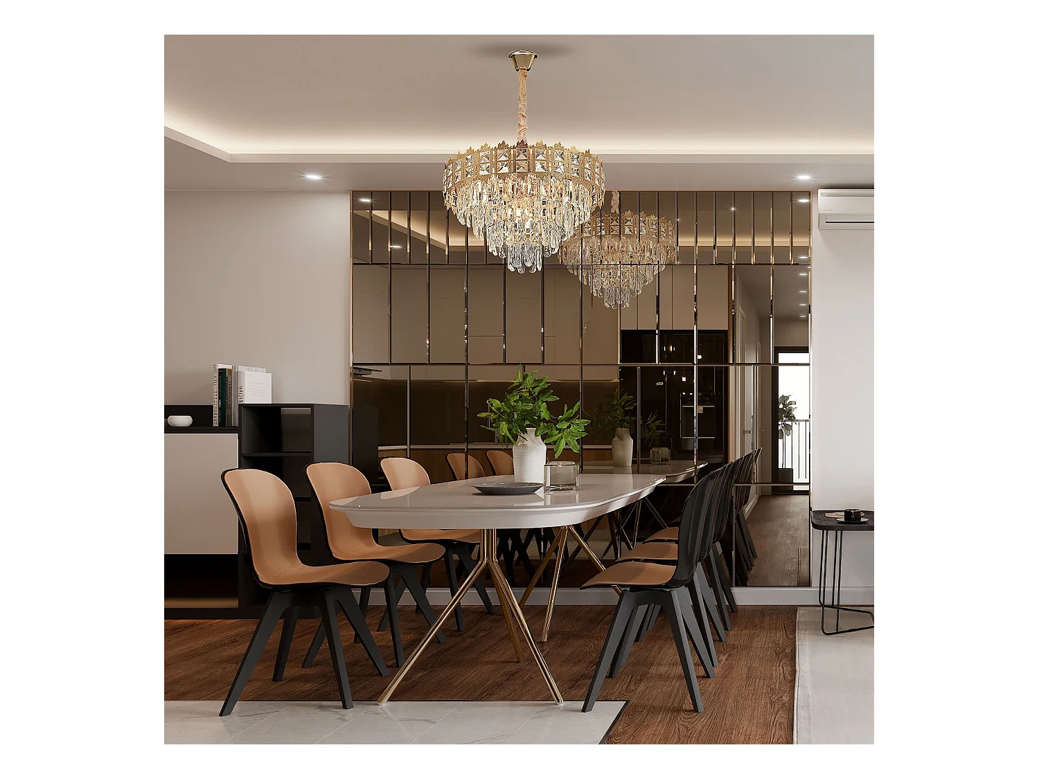 Lampe Suspendue Toolight G049-Cp 60Cm Gold