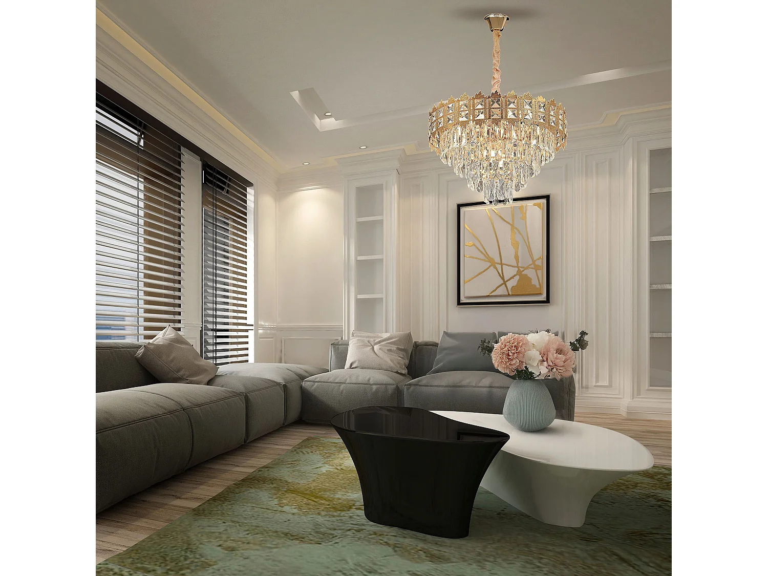 Lampe Suspendue Toolight G049-Cp 60Cm Gold