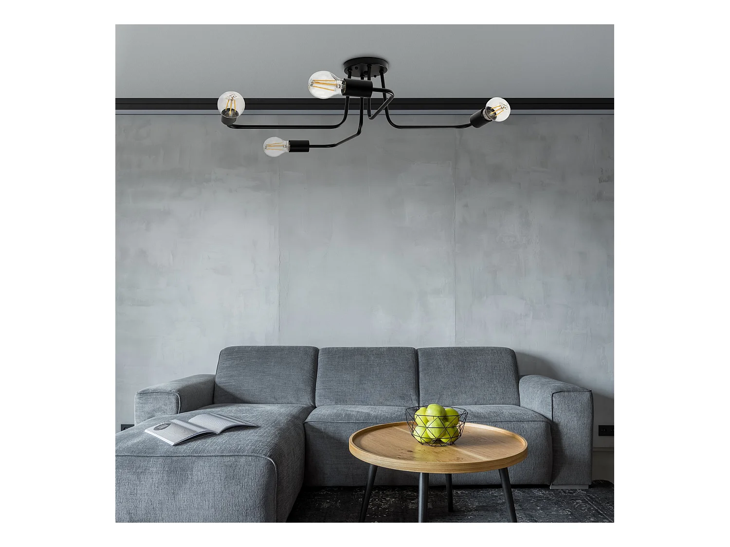 Lampe Toolight App013-4Cw Agaro Black