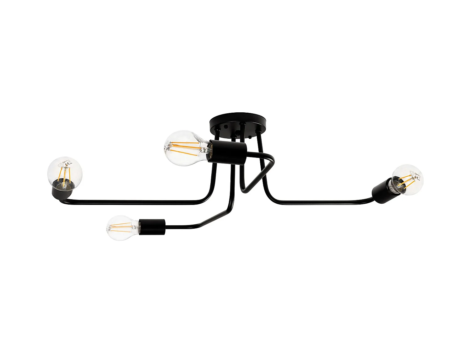 Lampada Da Soffitto Toolight App013-4Cw Agaro Black