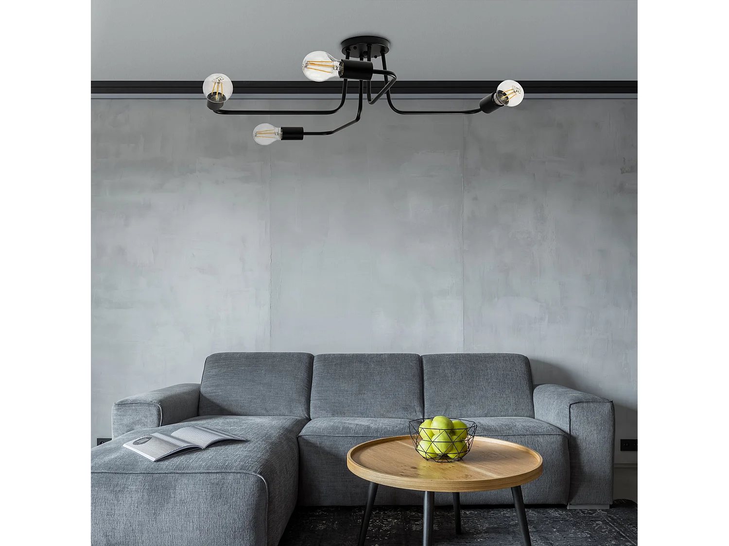 Deckenleuchte Toolight App013-4Cw Agaro Black