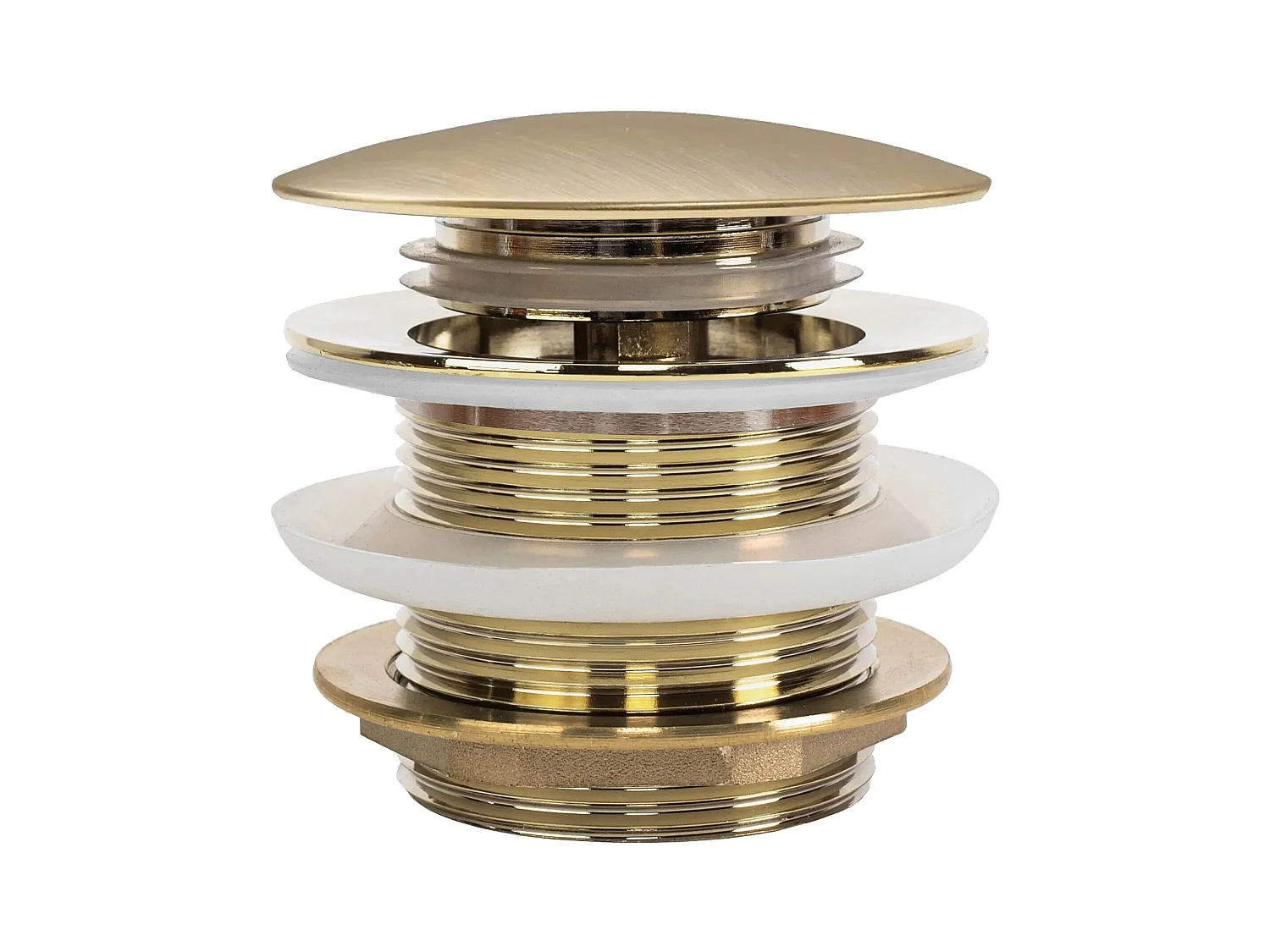 Tampão De Banheira Universal Rea Brush Gold