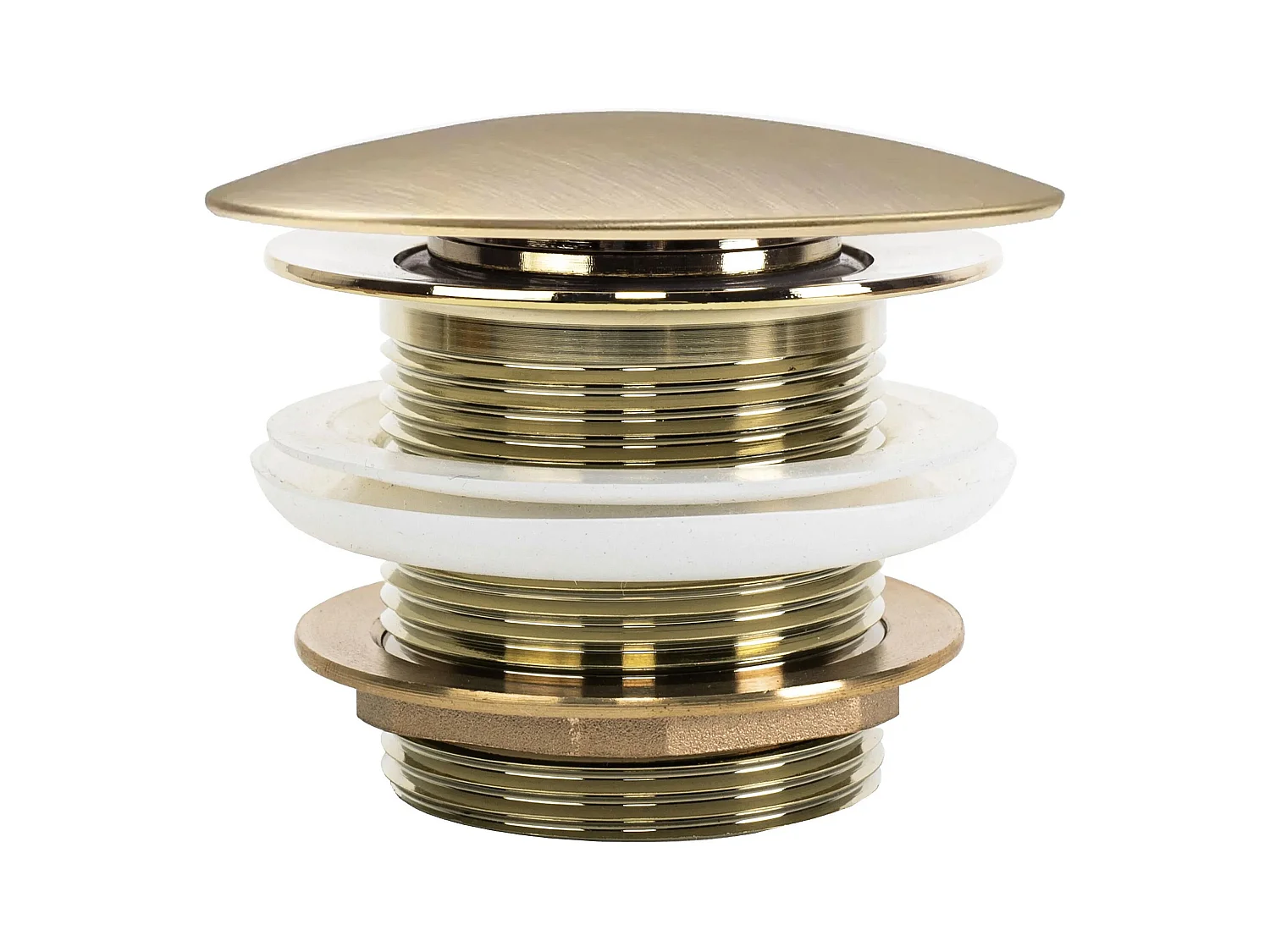 Tampão De Banheira Universal Rea Brush Gold