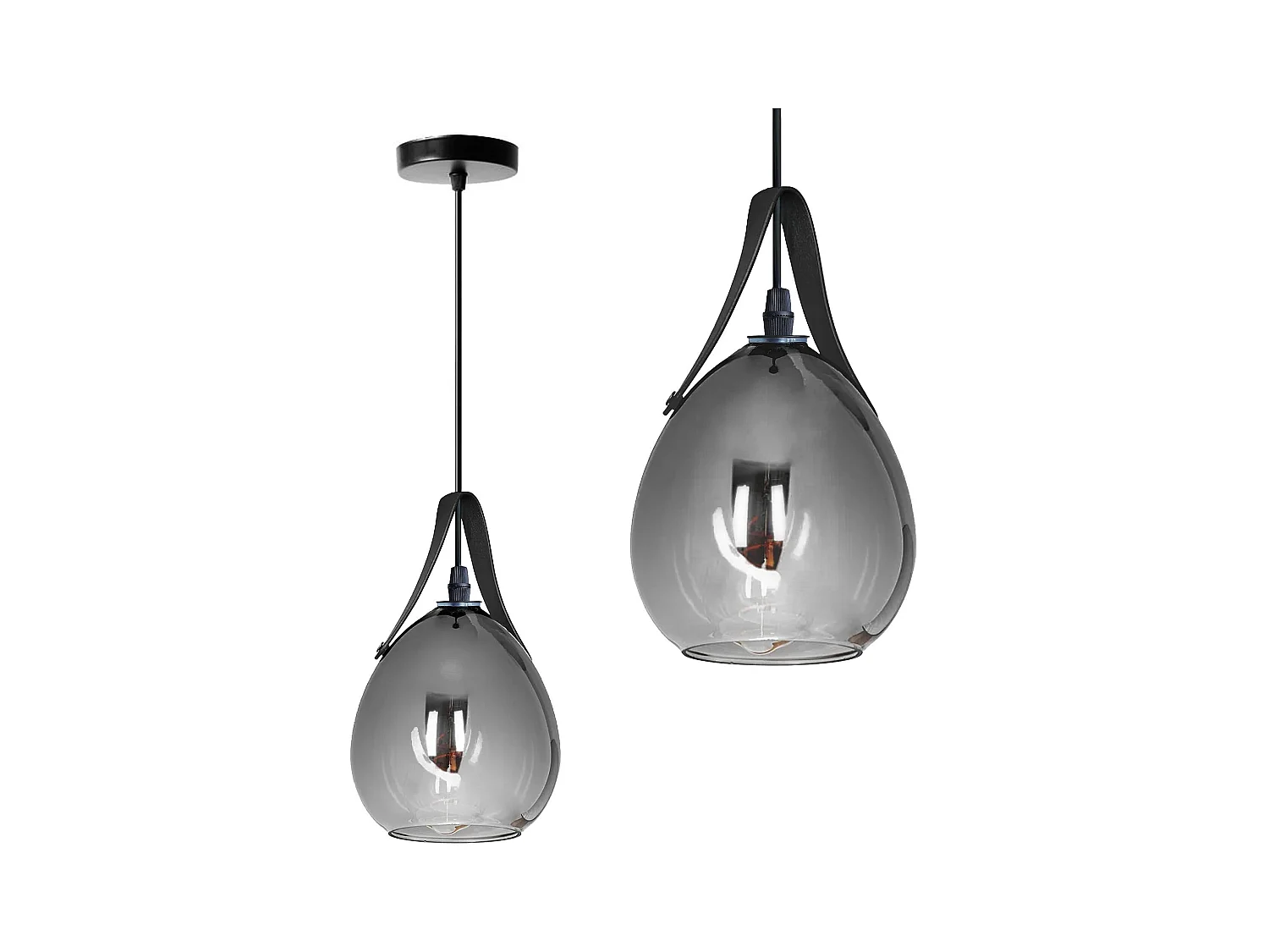 Lampe Suspendue Toolight App1774-1Cp Black Grey