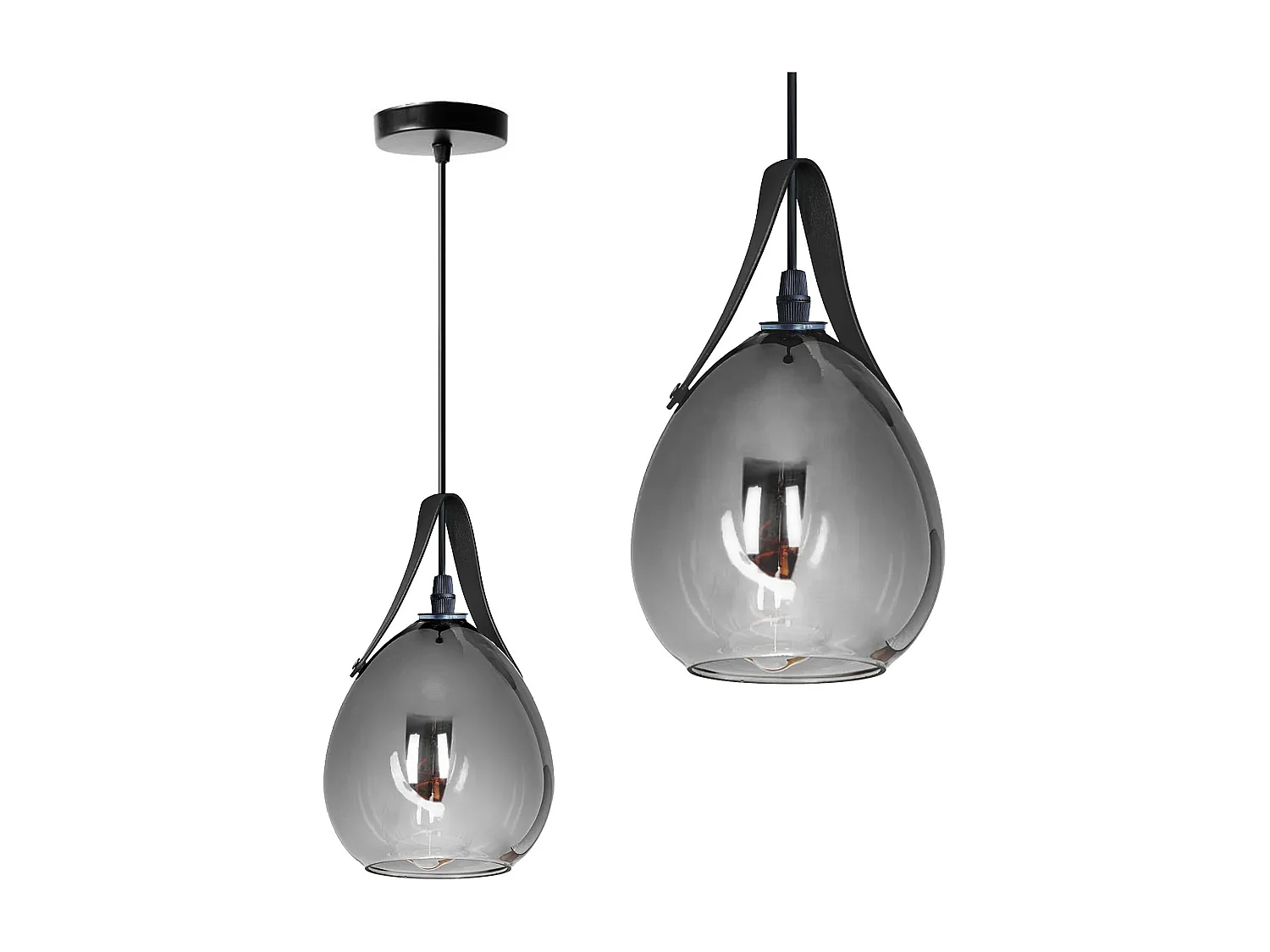 Hängelampe Toolight App1774-1Cp Black Grey