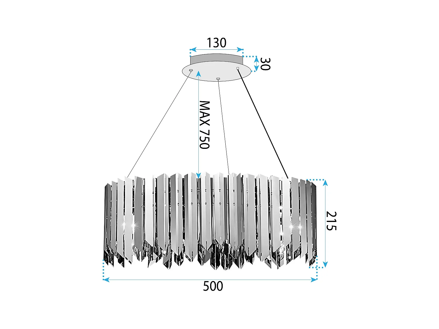 Lampe Toolight App1764-8Cp Gold