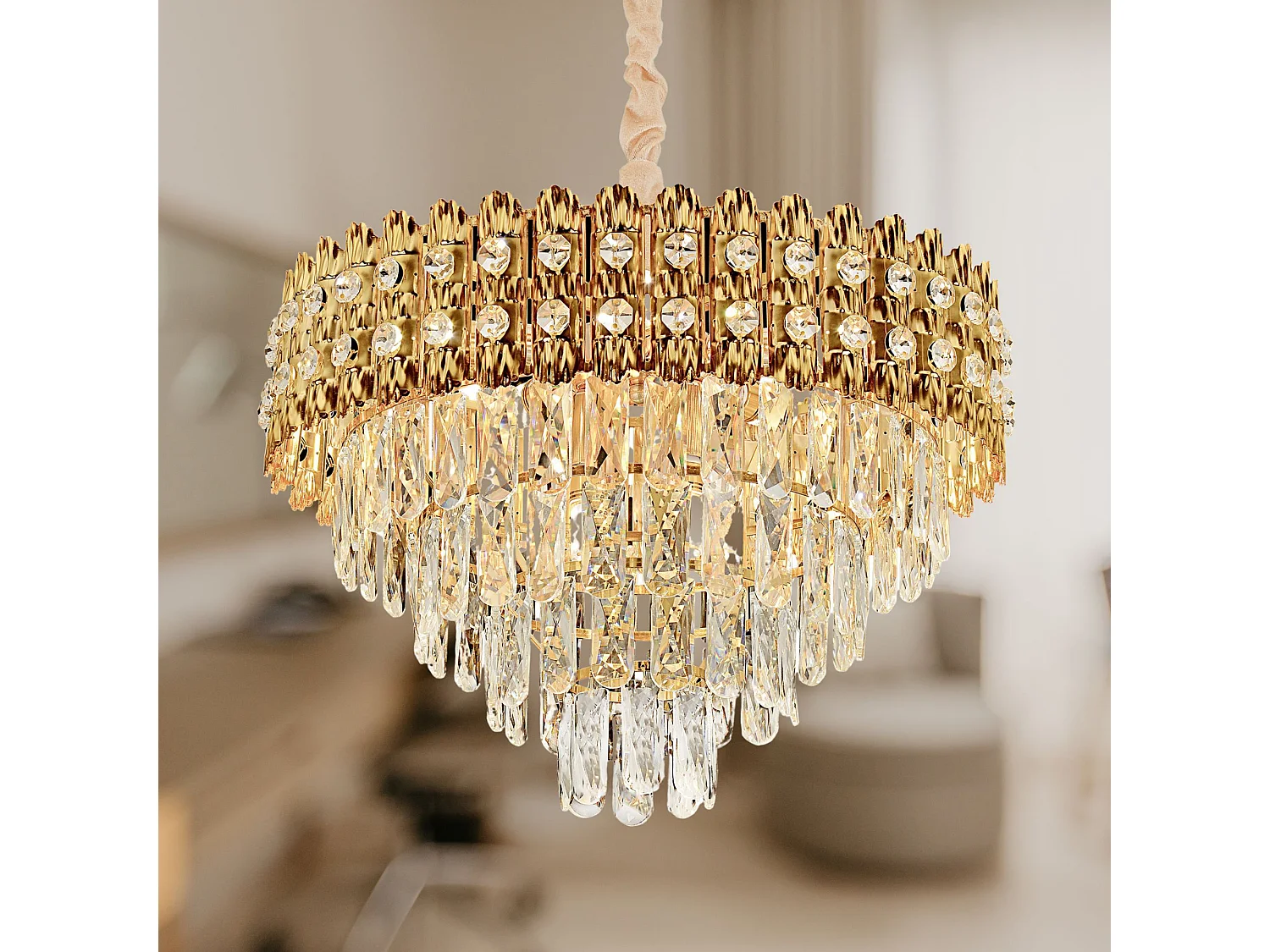 Lampe Suspendue Toolight G058-Cp Gold 60Cm