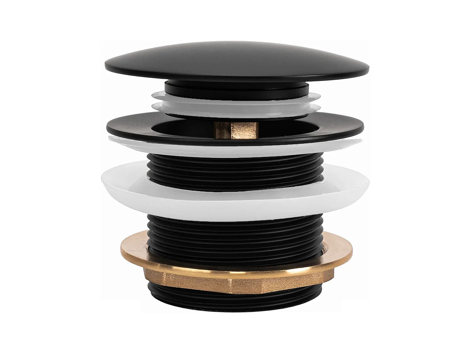 Universele Klik-Klak Badkurkstop Rea Black