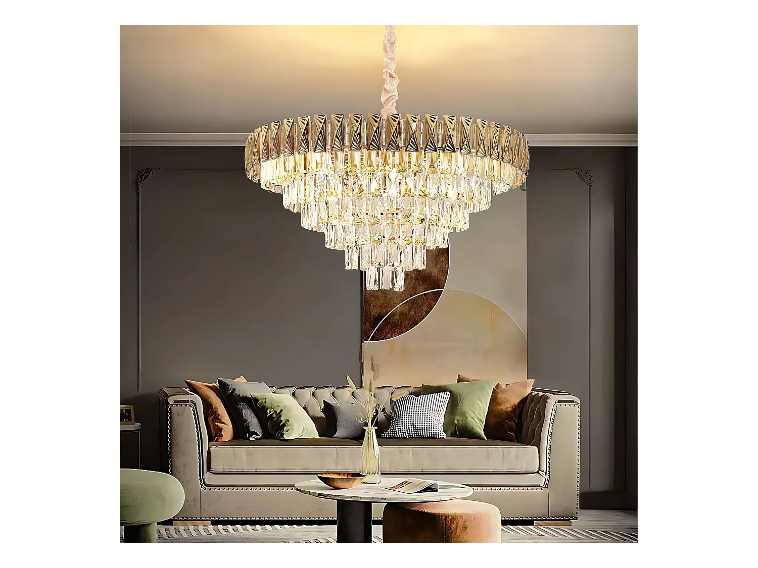 Lampe Suspendue Toolight G061-Cp Gold 80Cm