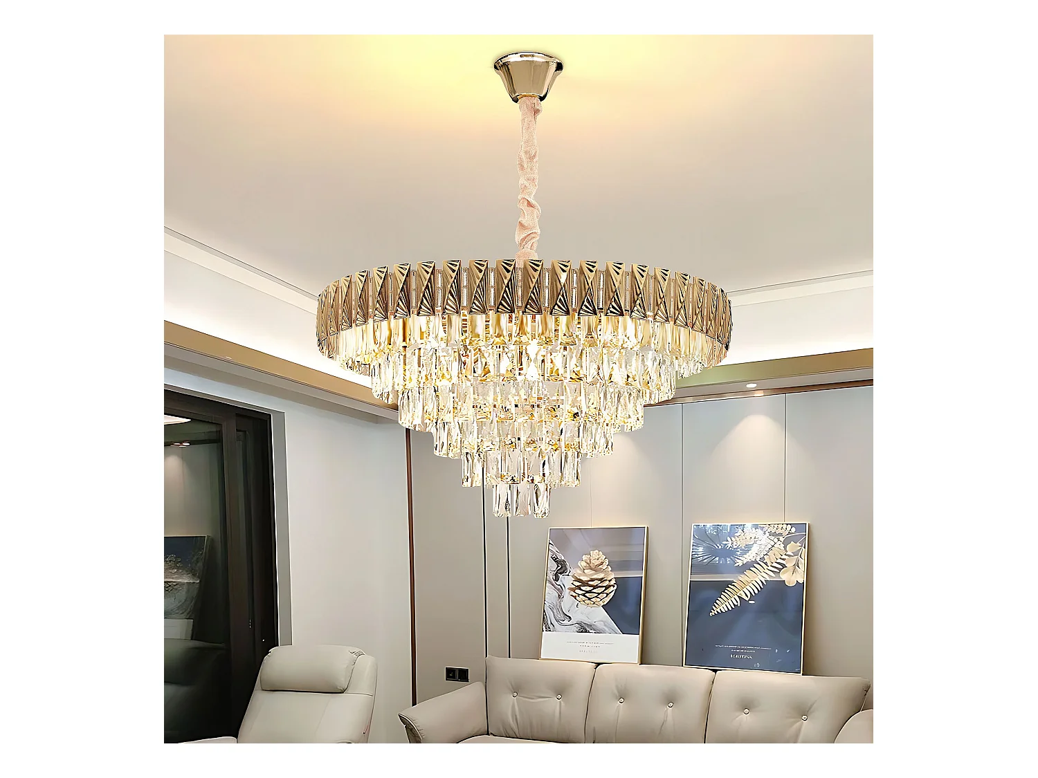 Lampe Suspendue Toolight G061-Cp Gold 80Cm