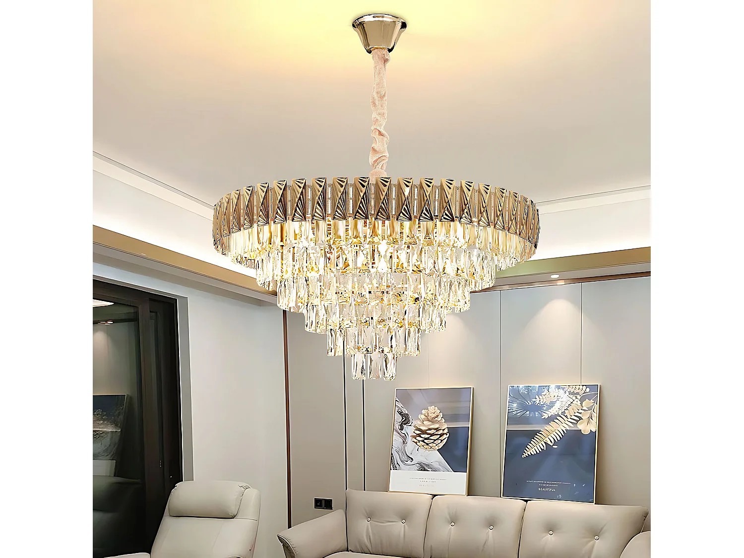 Candeeiro Suspenso Toolight G061-Cp Gold 80Cm