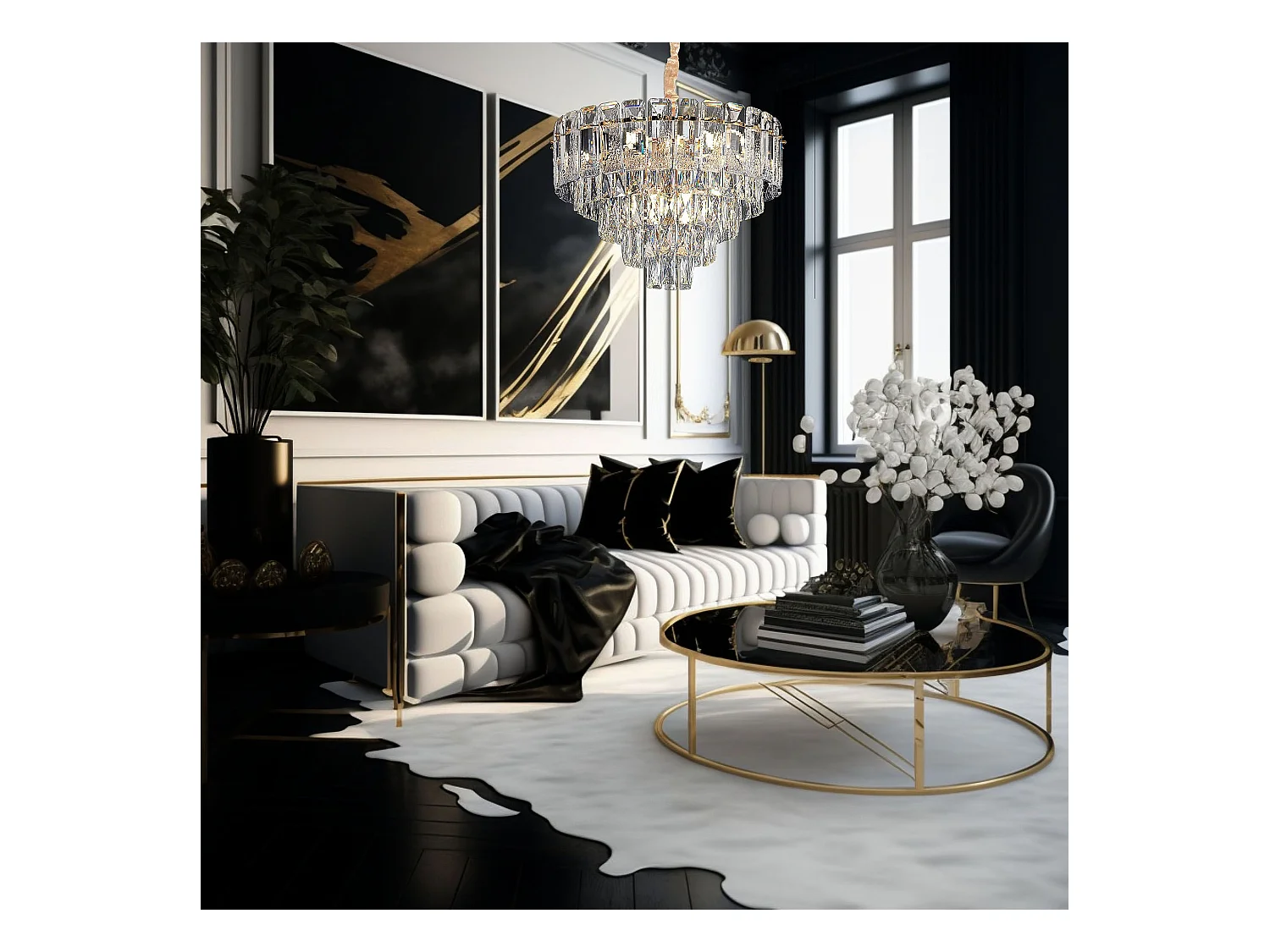 Lampe Suspendue Toolight G056-Cp 50Cm Gold