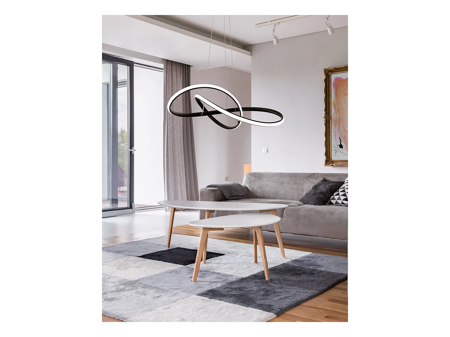 Lampe Suspendue Toolight App395-Cp Black