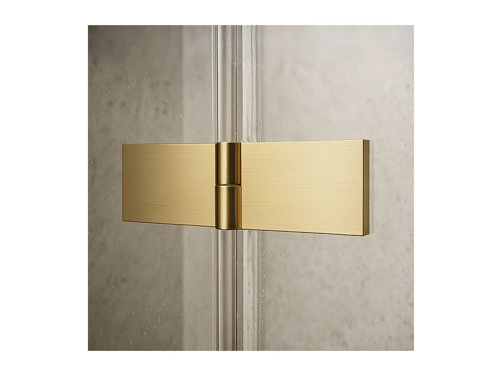 Cabine De Douche Murale Rea Atlas Brush Gold 80X90