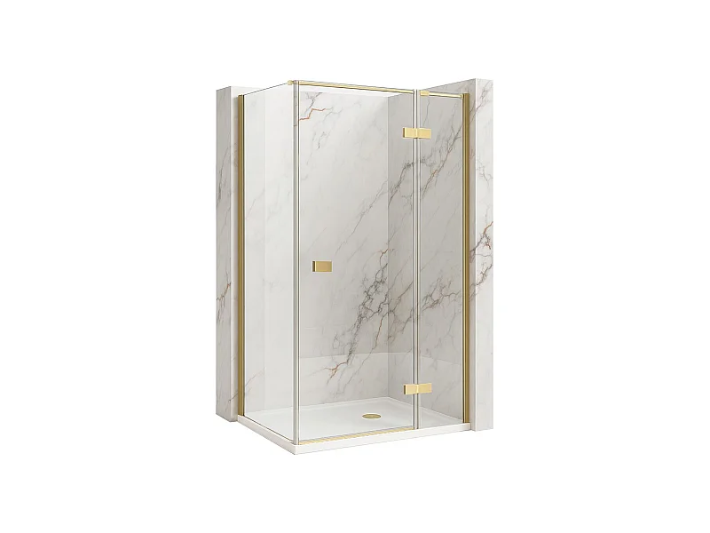 Cabine De Douche Rea Atlas Brush Gold  120X90