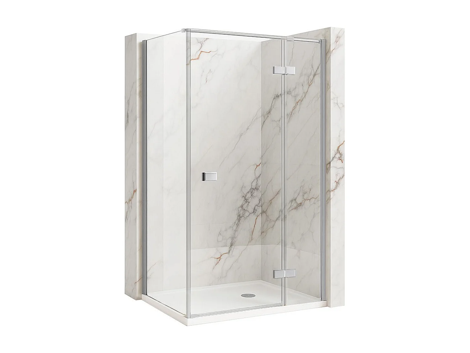 Cabine De Douche Rea Atlas  Chrome 120X100