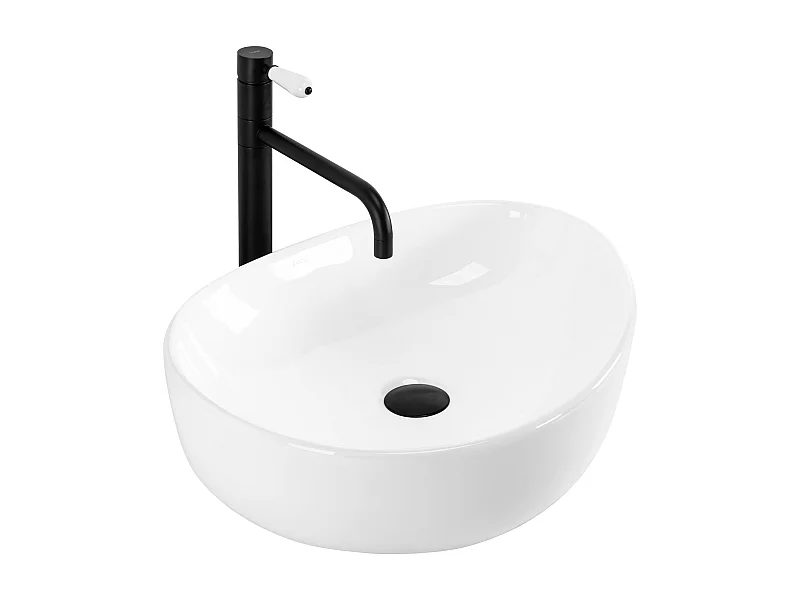 Lavabo Da Appoggio Rea Vanila White